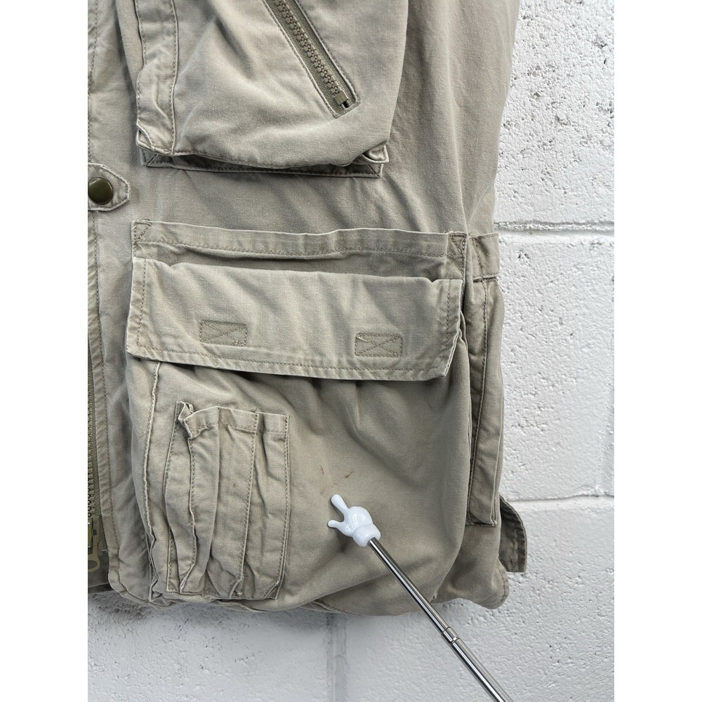 VTG  Banana Republic Men's Safari Utility Vest‎ Multi-Pocket Tactical Outdoors M - Picture 8 of 9